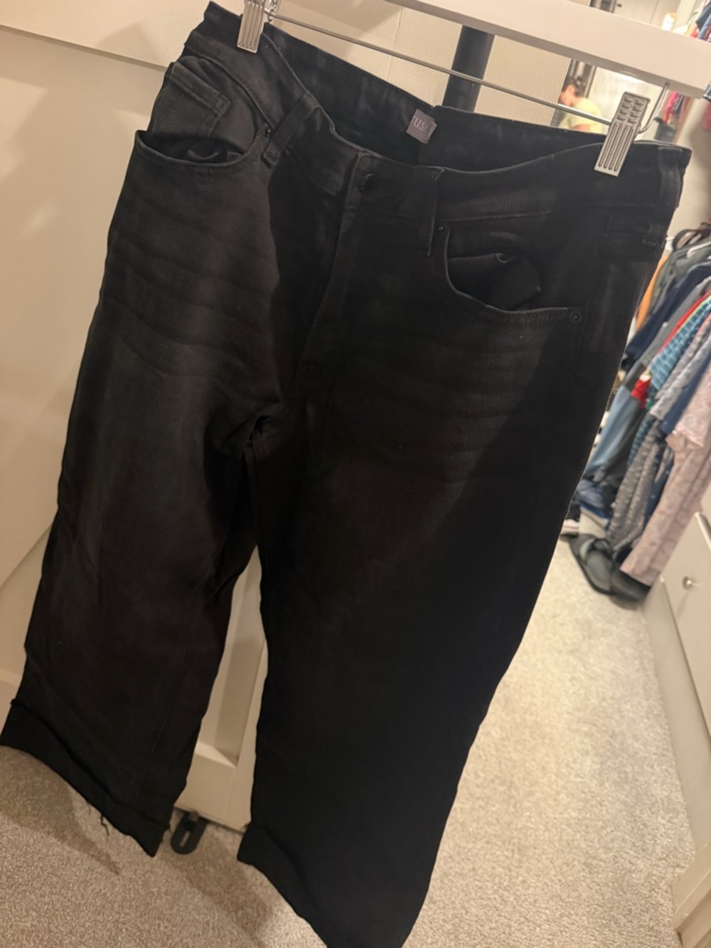 Just USA Black Wide-Leg Jeans